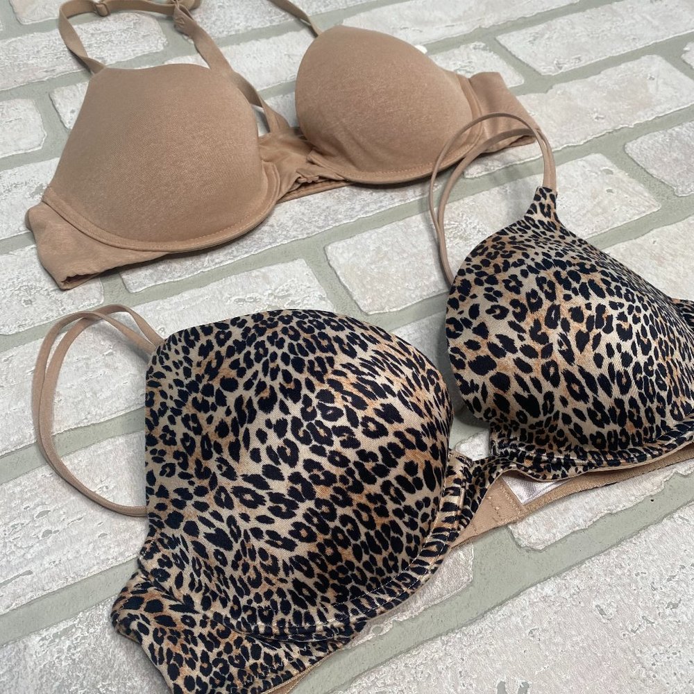 Victoria's Secret Bras 2 Piece Bundle Set Very Sexy Push Up and Racerback 32B